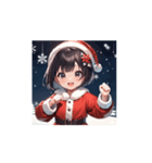 雪のサンタガールのほっこりアニメ（個別スタンプ：10）