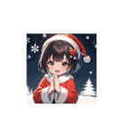 雪のサンタガールのほっこりアニメ（個別スタンプ：12）