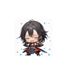 ちび戦士のかわいいアクションスタンプ002（個別スタンプ：6）