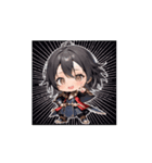 ちび戦士のかわいいアクションスタンプ002（個別スタンプ：7）