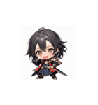 ちび戦士のかわいいアクションスタンプ002（個別スタンプ：13）