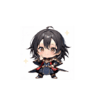 ちび戦士のかわいいアクションスタンプ002（個別スタンプ：14）