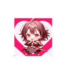 ちび戦士のかわいいアクションスタンプ（個別スタンプ：10）