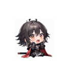 かわいいちび騎士の表情スタンプ（個別スタンプ：2）