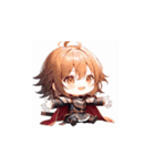 かわいいちび騎士の表情スタンプ（個別スタンプ：4）