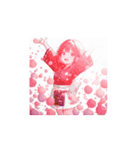 黒衣ガールの季節アニメスタンプ（個別スタンプ：2）