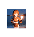 黒衣ガールの季節アニメスタンプ（個別スタンプ：16）