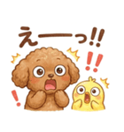 ずっと使える挨拶♡トイプードル（個別スタンプ：6）