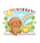 ずっと使える挨拶♡トイプードル（個別スタンプ：27）
