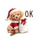 やさしいサンタトイプードルのクリスマス（個別スタンプ：11）