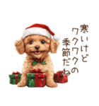 やさしいサンタトイプードルのクリスマス（個別スタンプ：23）