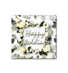 華やかフラワー♥気遣いや挨拶スタンプ（個別スタンプ：12）