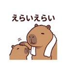 可愛いカピバラ先輩の癒し気遣いスタンプ（個別スタンプ：8）