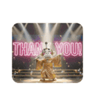 イラッとお猿さんの冬3D（個別スタンプ：2）