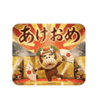 イラッとお猿さんの冬3D（個別スタンプ：9）