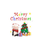 【冬】パンダタオル【丁寧】（個別スタンプ：17）