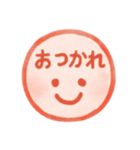 1年中使える♪プリチー赤はんこのスタンプ（個別スタンプ：12）