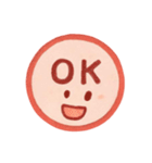 1年中使える♪プリチー赤はんこのスタンプ（個別スタンプ：19）