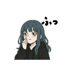 引きこもり黒パーカーサブカルちゃん（個別スタンプ：10）