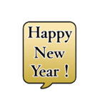 飛び出す！毎年使えるお正月吹き出し(再販)（個別スタンプ：6）