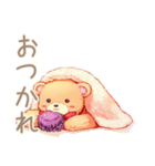やさしいくまの冬ほっこり便り（個別スタンプ：9）