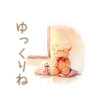 やさしいくまの冬ほっこり便り（個別スタンプ：24）