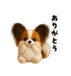 午年パピヨンの冬＆年末年始スタンプ（個別スタンプ：28）