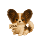 午年パピヨンの冬＆年末年始スタンプ（個別スタンプ：39）