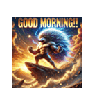 最強ハリネズミ – 無敵の針戦士（個別スタンプ：1）