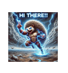 最強ハリネズミ – 無敵の針戦士（個別スタンプ：3）