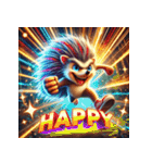 最強ハリネズミ – 無敵の針戦士（個別スタンプ：9）