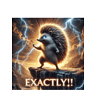 最強ハリネズミ – 無敵の針戦士（個別スタンプ：29）