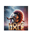 最強ハリネズミ – 無敵の針戦士（個別スタンプ：32）