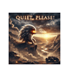 最強ハリネズミ – 無敵の針戦士（個別スタンプ：34）