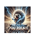 最強ハリネズミ – 無敵の針戦士（個別スタンプ：35）