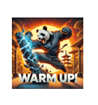 最強パンダ — 覚醒モード（個別スタンプ：14）