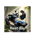 最強パンダ — 覚醒モード（個別スタンプ：16）