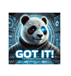 最強パンダ — 覚醒モード（個別スタンプ：19）