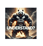 最強パンダ — 覚醒モード（個別スタンプ：21）