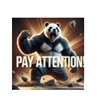 最強パンダ — 覚醒モード（個別スタンプ：28）
