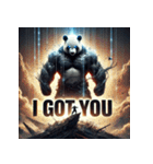 最強パンダ — 覚醒モード（個別スタンプ：34）