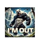 最強パンダ — 覚醒モード（個別スタンプ：38）