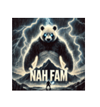 最強パンダ — 覚醒モード（個別スタンプ：39）