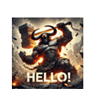 バッファロー先輩（個別スタンプ：2）