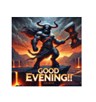 バッファロー先輩（個別スタンプ：4）