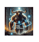 バッファロー先輩（個別スタンプ：21）