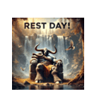 バッファロー先輩（個別スタンプ：38）