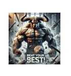 バッファロー先輩（個別スタンプ：40）