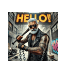 伝説の走り屋爺さん（個別スタンプ：3）