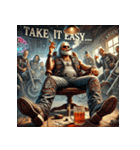 伝説の走り屋爺さん（個別スタンプ：39）